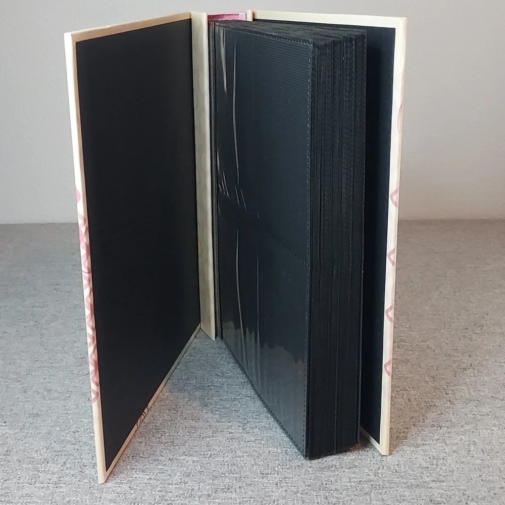 Pink Off White Grey Floral Patterned 4x6 Photo Album Book Binder NWT